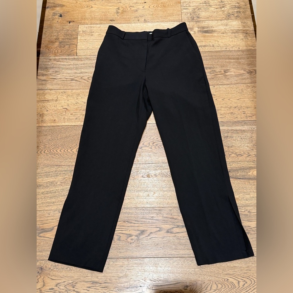 ARITZIA/BABATON high rise straight leg pants with slits-  12